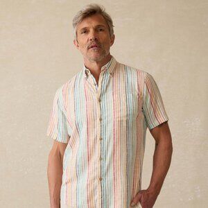 Faherty Breeze Shirt - Bay Reef Stripe